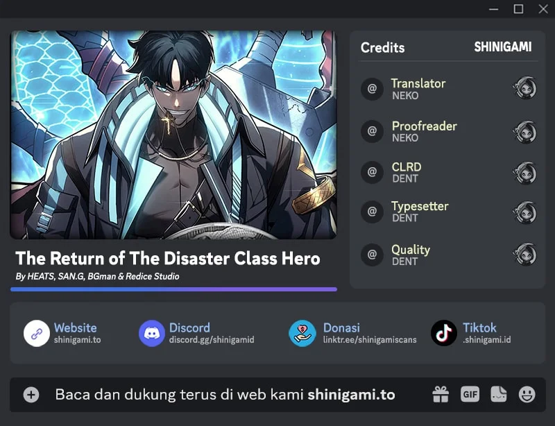 Komik A Disaster-Class Hero Has Returned Chapter 171 gambar 1