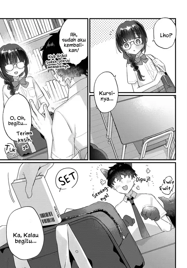 Chiisakute Kawaii Bungeibu no Chiteki na Senpai o, Hiza no Ue ni Nosetara Mainichi Suwattekuru you ni natta Chapter 2.1 Gambar 7