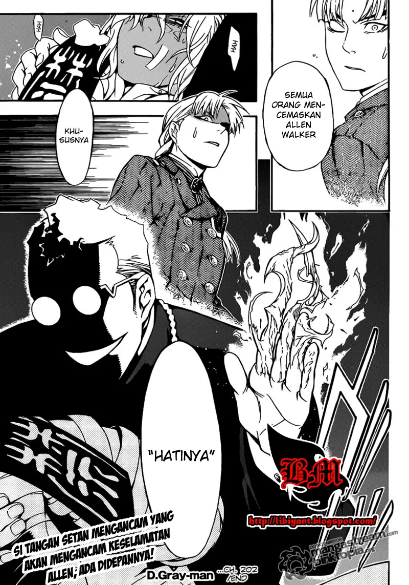 D Gray Man Chapter 202 Gambar 32