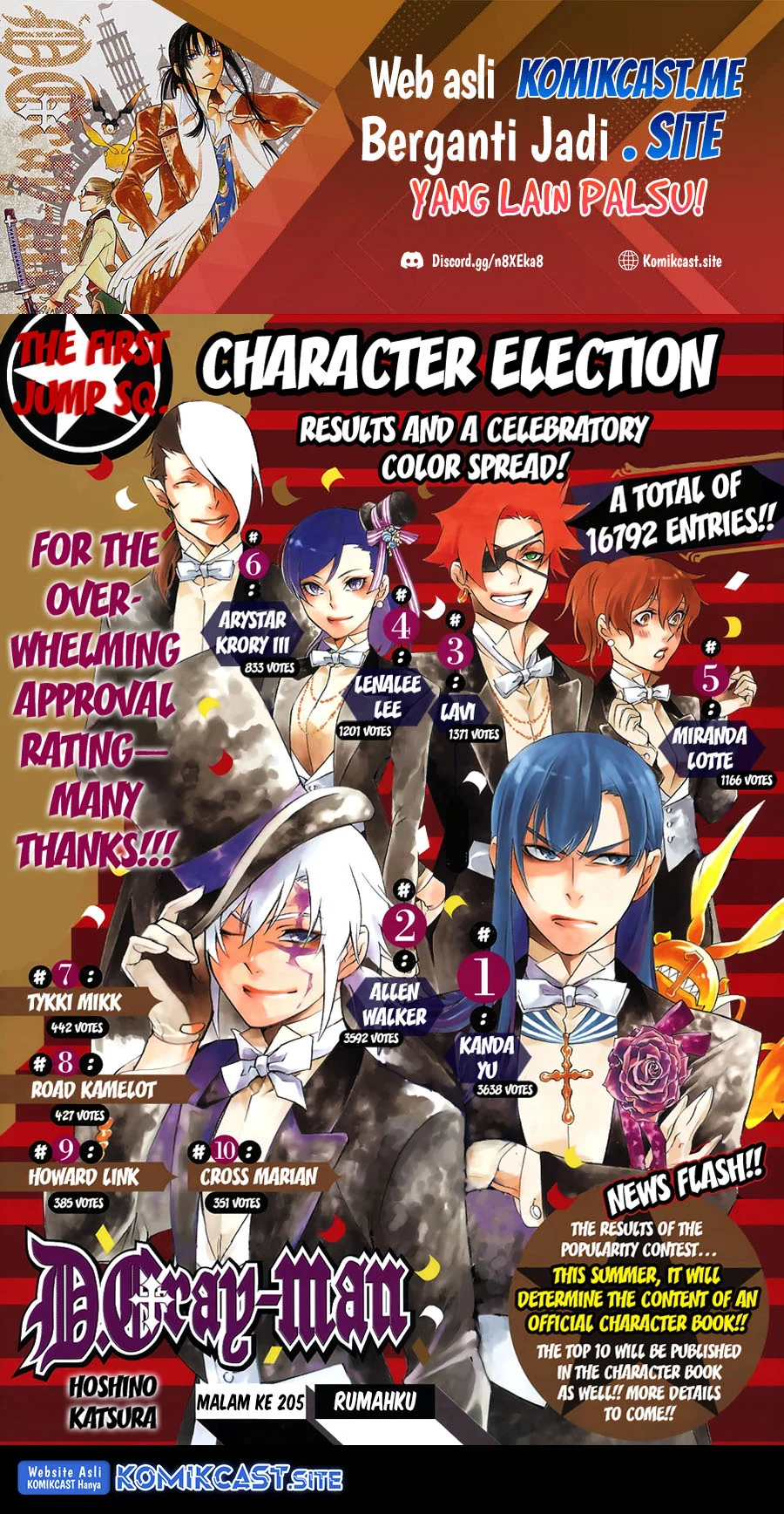 Manga D Gray Man Chapter 205 gambar 2