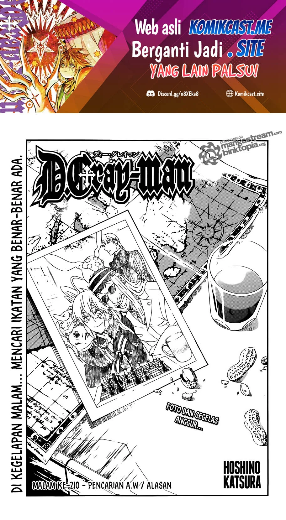 Manga D Gray Man Chapter 210 gambar 2