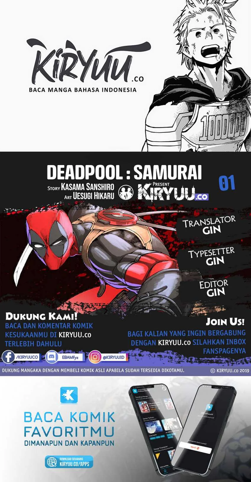 Komik Deadpool: Samurai Chapter 1 gambar 1