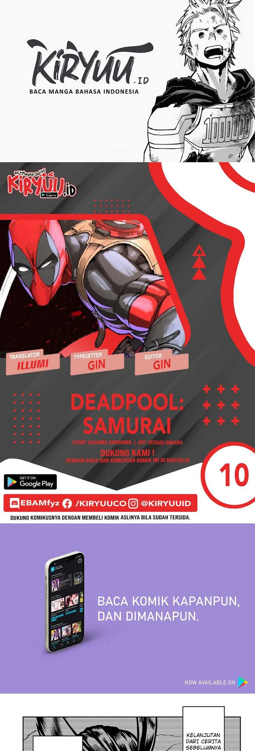 Komik Deadpool: Samurai Chapter 10 gambar 1