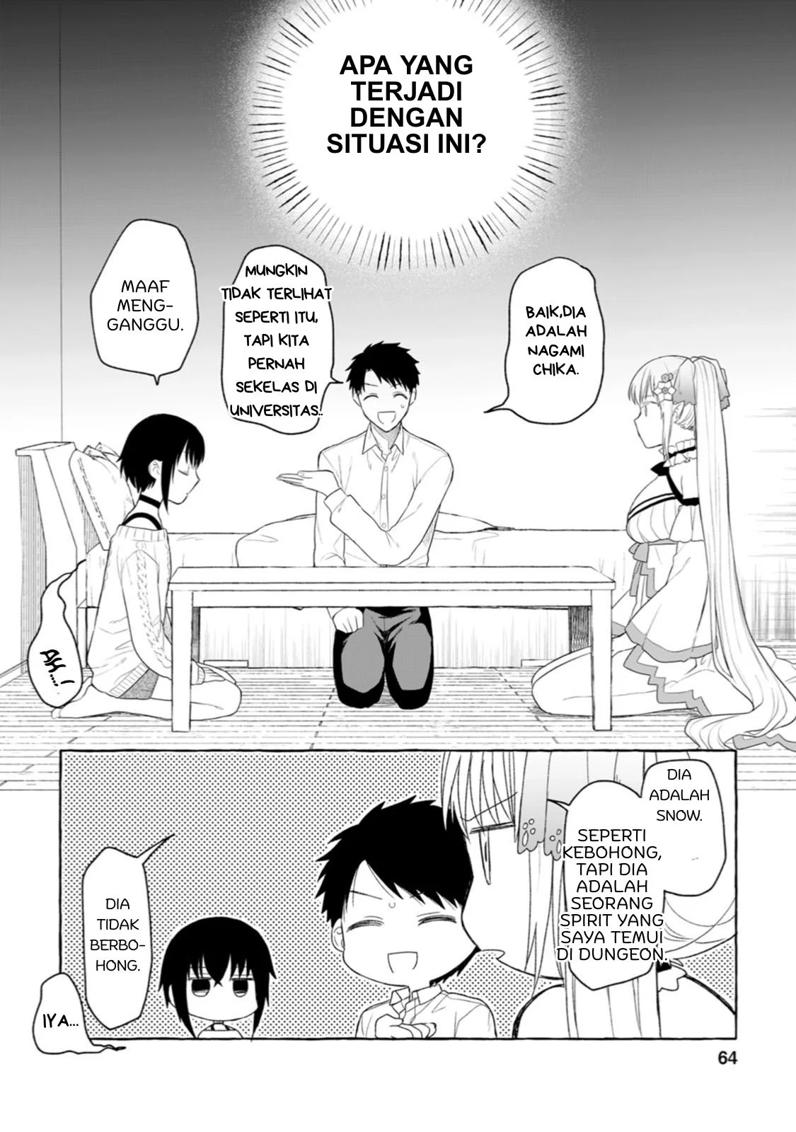 Manga Dungeon no Aru Sekai de Kashikoku Sukoyaka ni Ikiru Houhou Chapter 3 gambar 2