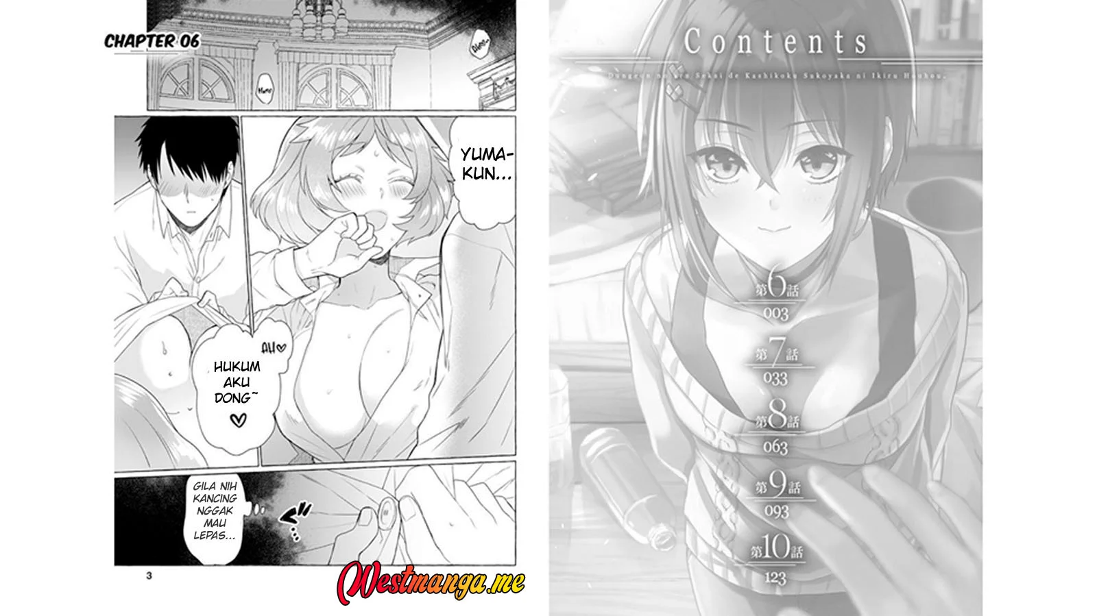 Manga Dungeon no Aru Sekai de Kashikoku Sukoyaka ni Ikiru Houhou Chapter 6 gambar 2