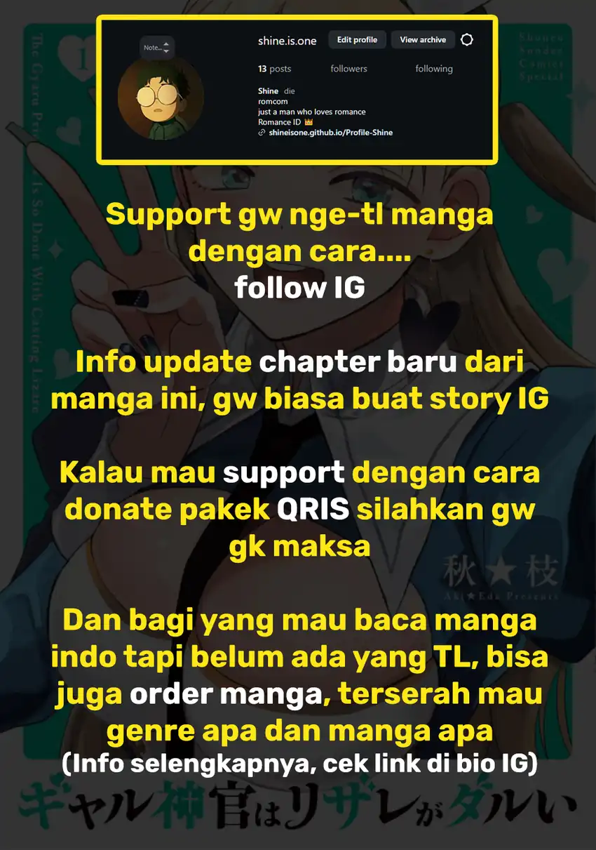 Gyaru Shinkan wa Rizare ga Darui Chapter 13 Gambar 11