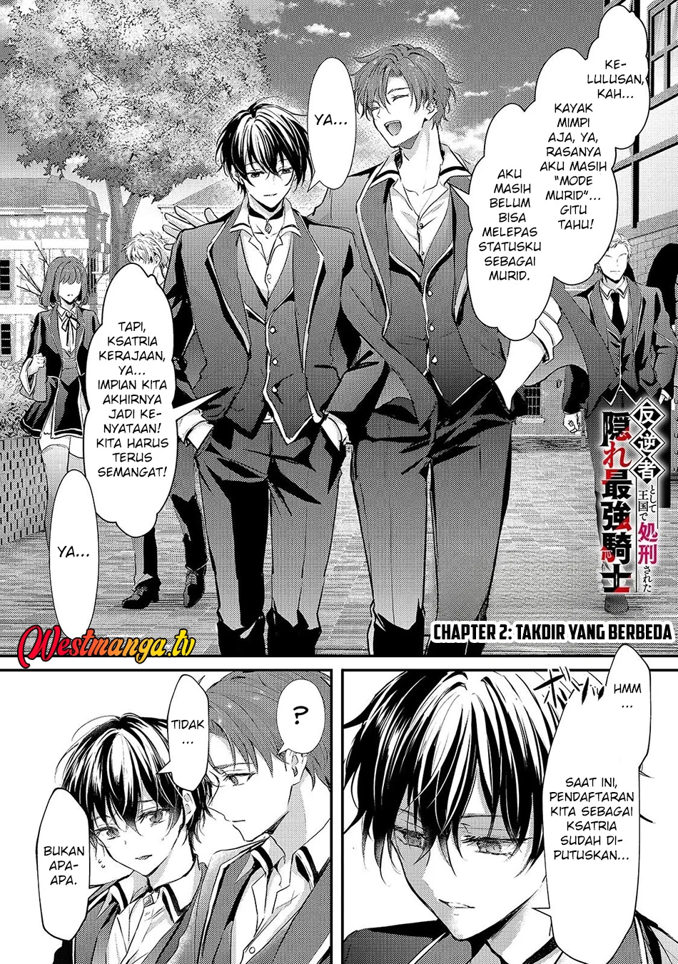 Manga Hangyakusha to Shite Oukoku de Shokei Sareta Kakure Saikyou Kishi Chapter 2 gambar 2