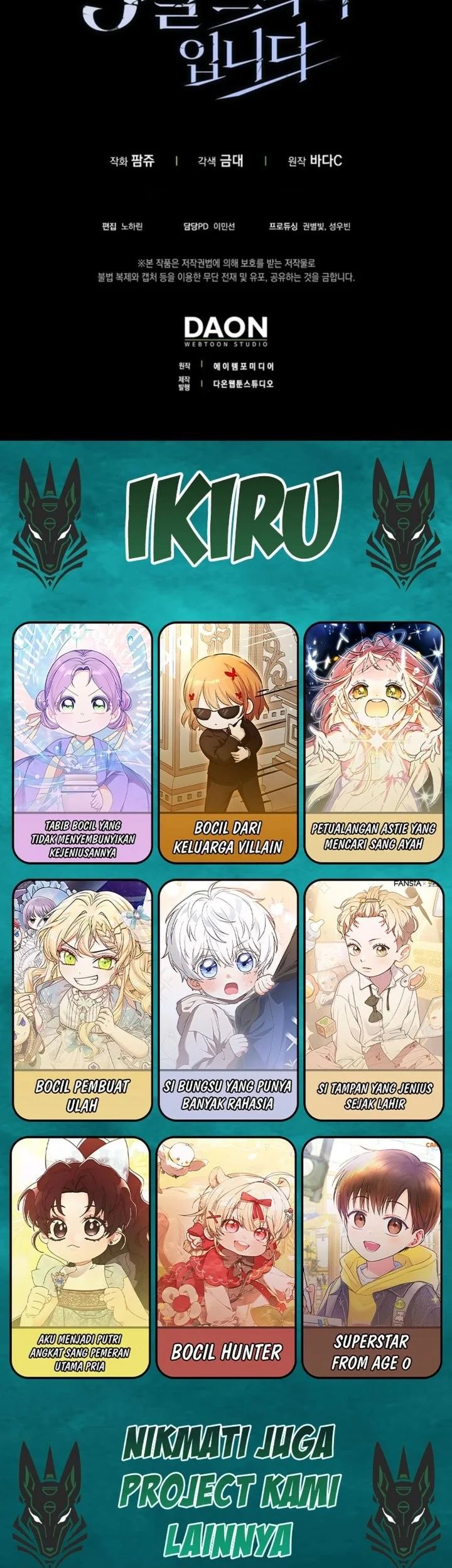 I Am the 5-Year-Old Spy Who Kidnapped the Villain Chapter 16 Gambar 91