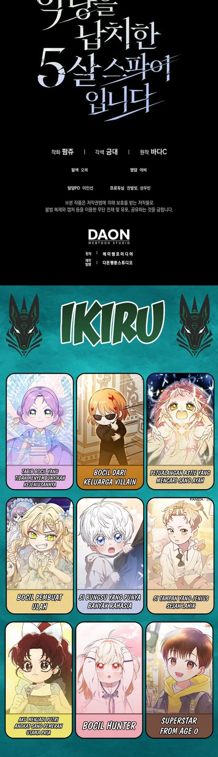 I Am the 5-Year-Old Spy Who Kidnapped the Villain Chapter 18 Gambar 89