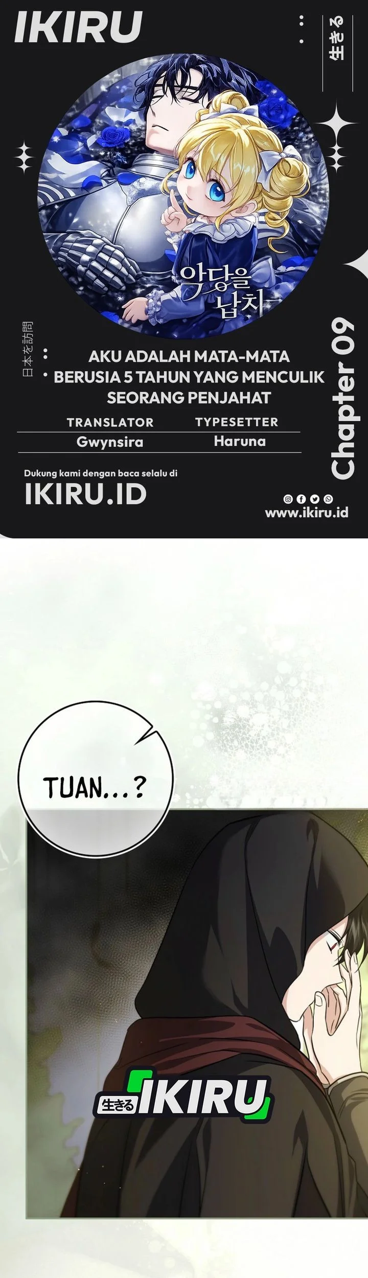 Komik I Am the 5-Year-Old Spy Who Kidnapped the Villain Chapter 9 gambar 1