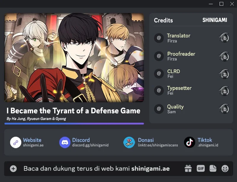 Komik I Became the Tyrant of a Defense Game Chapter 172 gambar 1