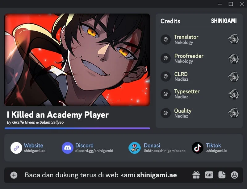 Komik I Killed An Academy Player Chapter 120 gambar 1