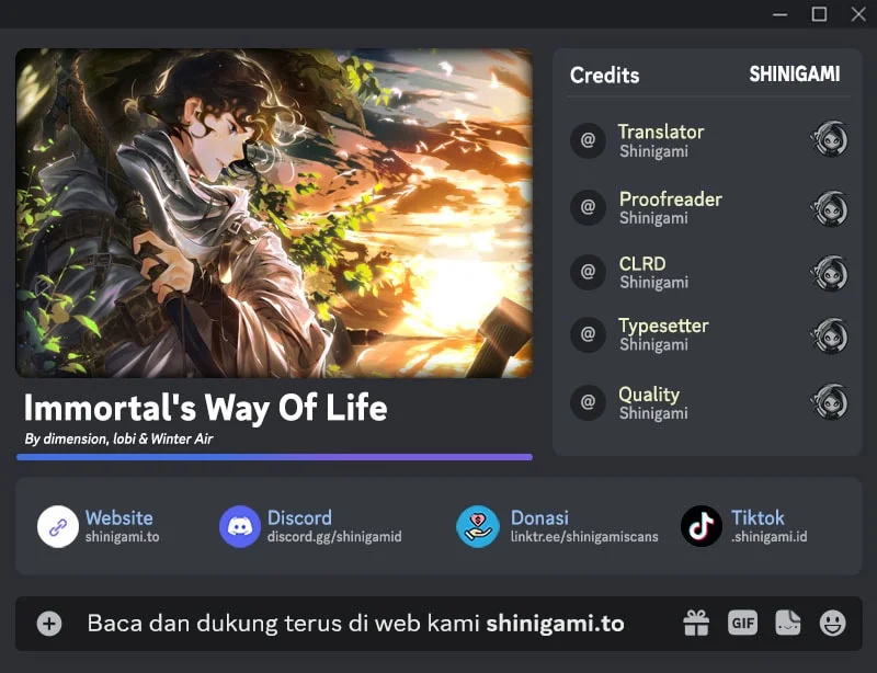 Komik Immortal's Way Of Life Chapter 1 gambar 1