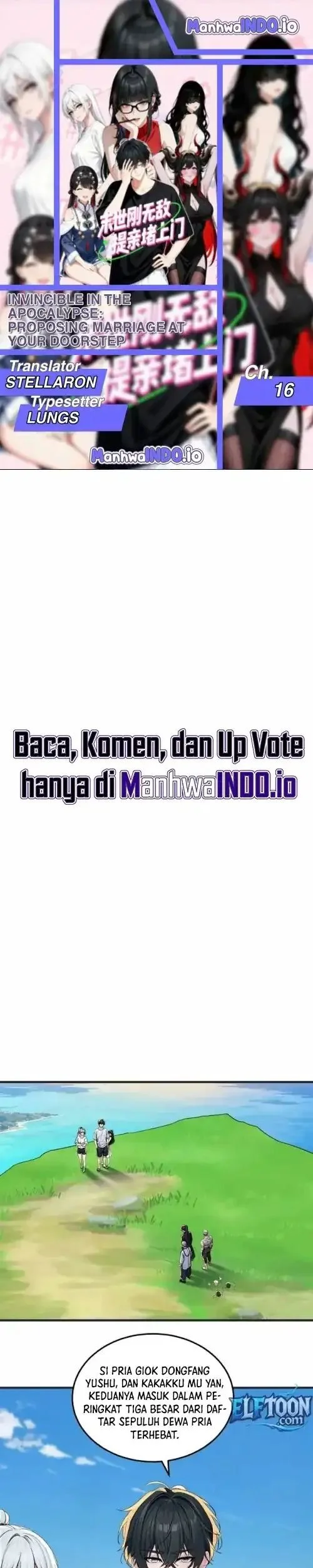 Komik Invincible in the Apocalypse: Proposing Marriage at Your Doorstep Chapter 16 gambar 1