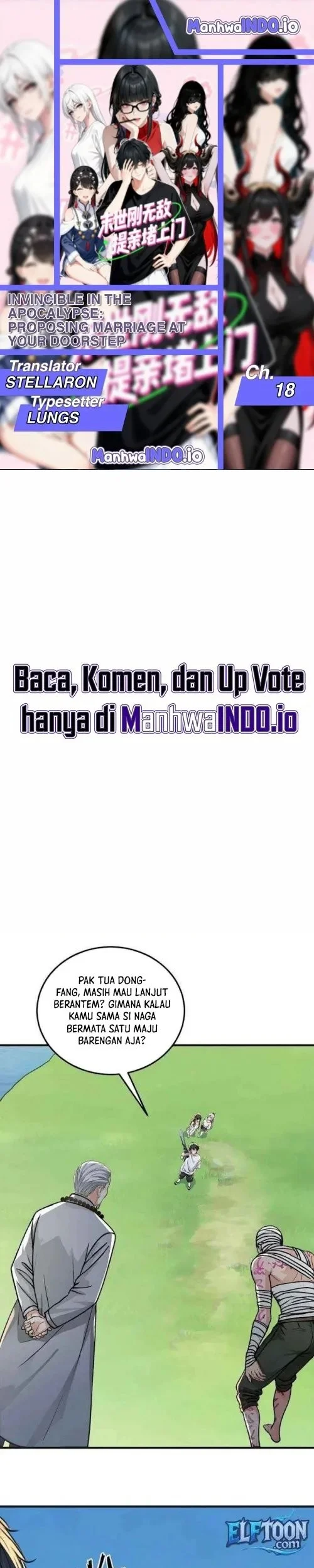 Komik Invincible in the Apocalypse: Proposing Marriage at Your Doorstep Chapter 18 gambar 1