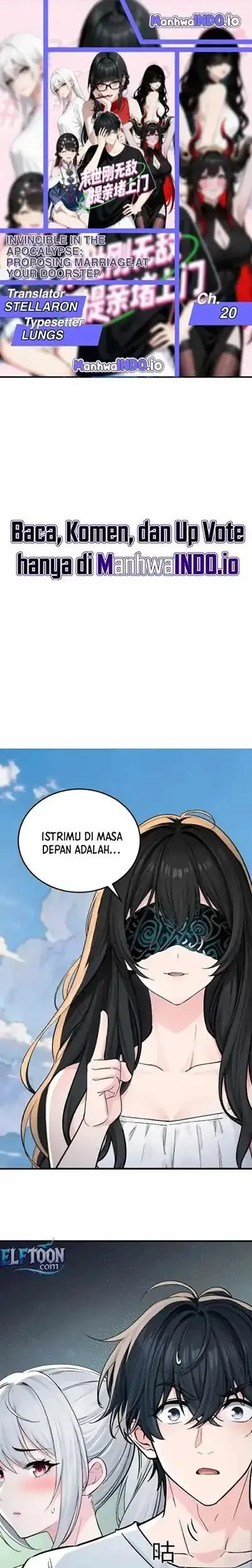 Komik Invincible in the Apocalypse: Proposing Marriage at Your Doorstep Chapter 20 gambar 1