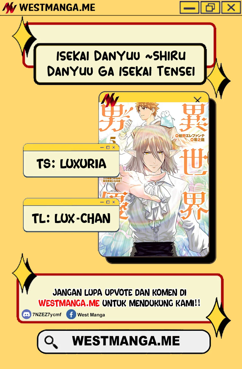 Komik Isekai Danyuu ~Shiru Danyuu ga Isekai Tensei Shite Ero Chishiki Furu Katsuyo de Musou Danyuu ni Naru Hanashi ~ Chapter 38 gambar 1