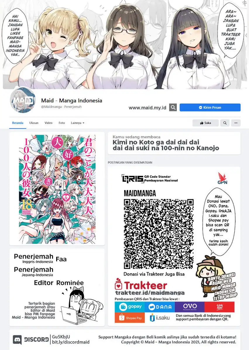 Manga Kimi no Koto ga Dai Dai Dai Dai Daisuki na 100-ri no Kanojo Chapter 140 gambar 2