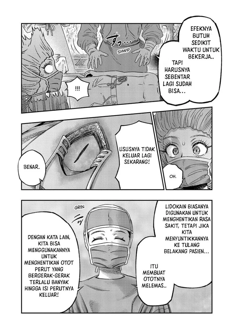 Koudou ni Hattatsu Shita Igaku wa Mahou to Kubetsu ga Tsukanai (THE ISEKAI DOCTOR) Chapter 17 Gambar 48