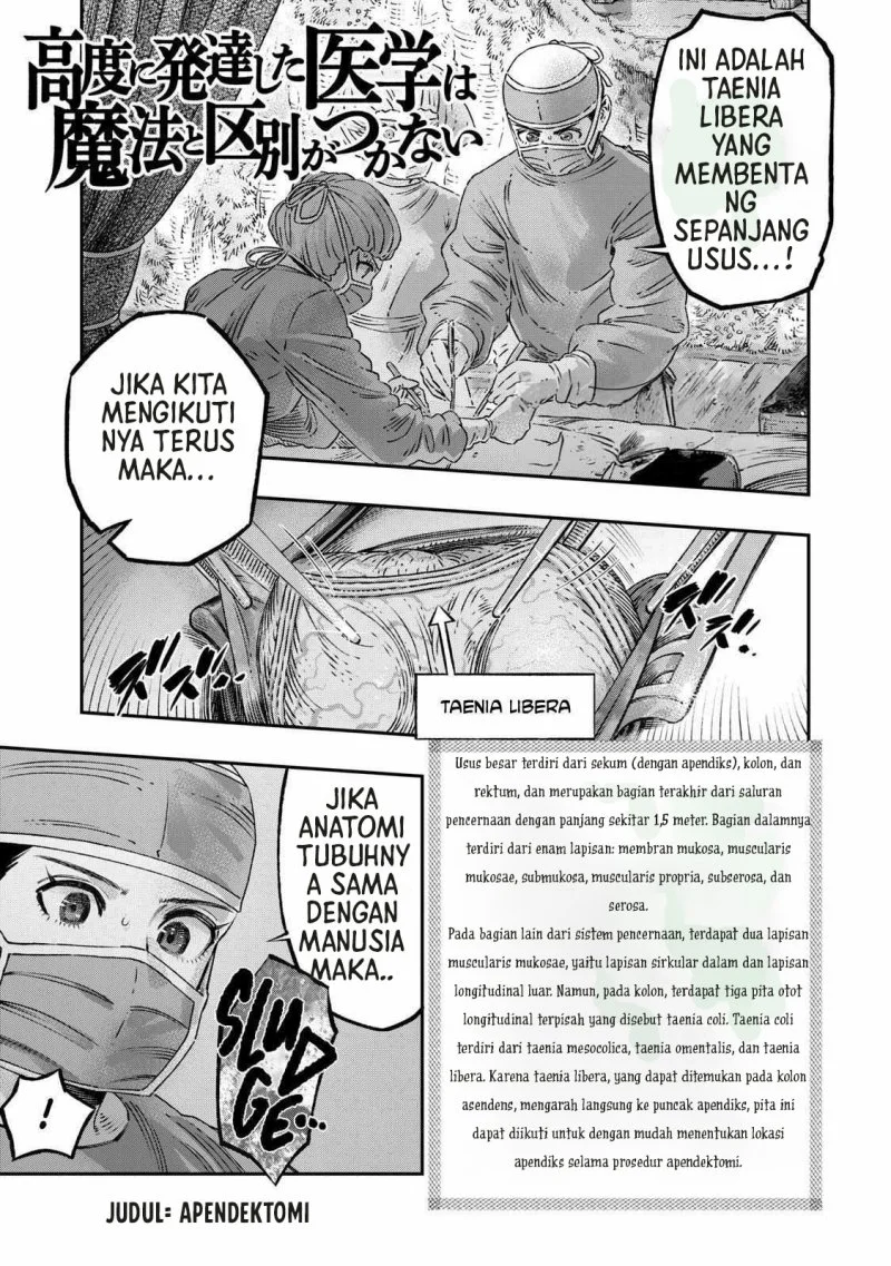 Komik Koudou ni Hattatsu Shita Igaku wa Mahou to Kubetsu ga Tsukanai (THE ISEKAI DOCTOR) Chapter 18 gambar 1