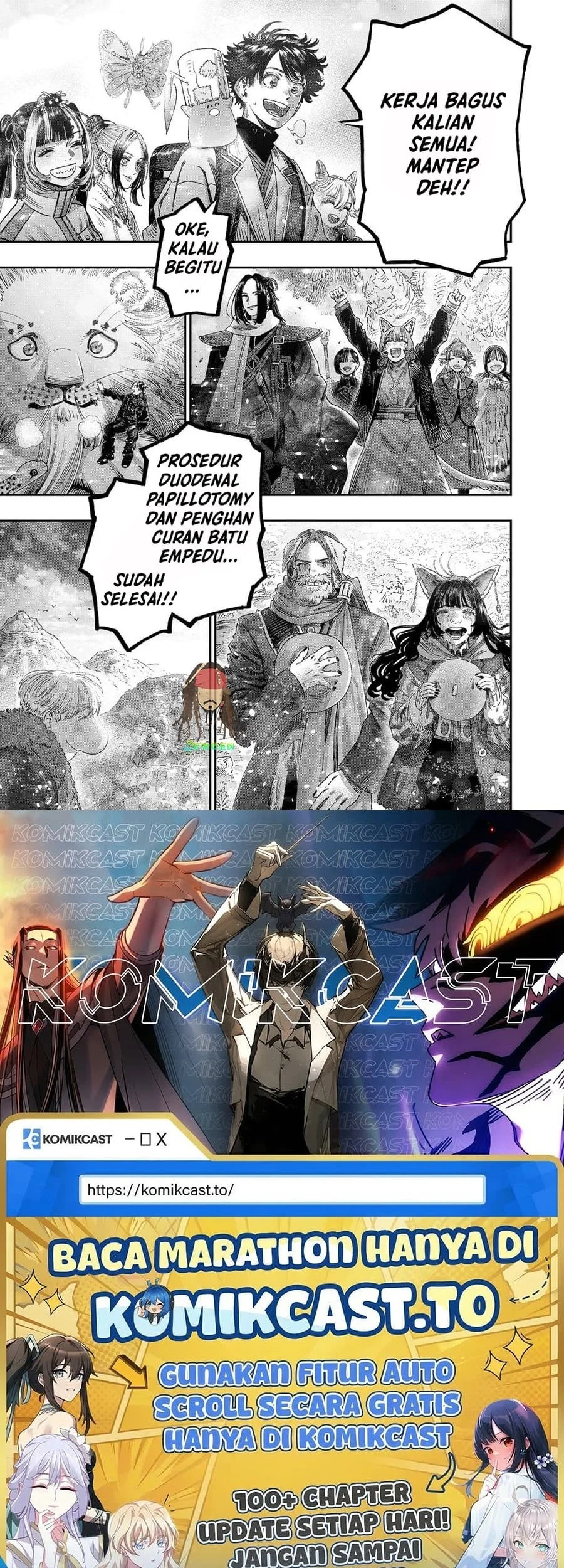 Koudou ni Hattatsu Shita Igaku wa Mahou to Kubetsu ga Tsukanai (THE ISEKAI DOCTOR) Chapter 48 Gambar 49