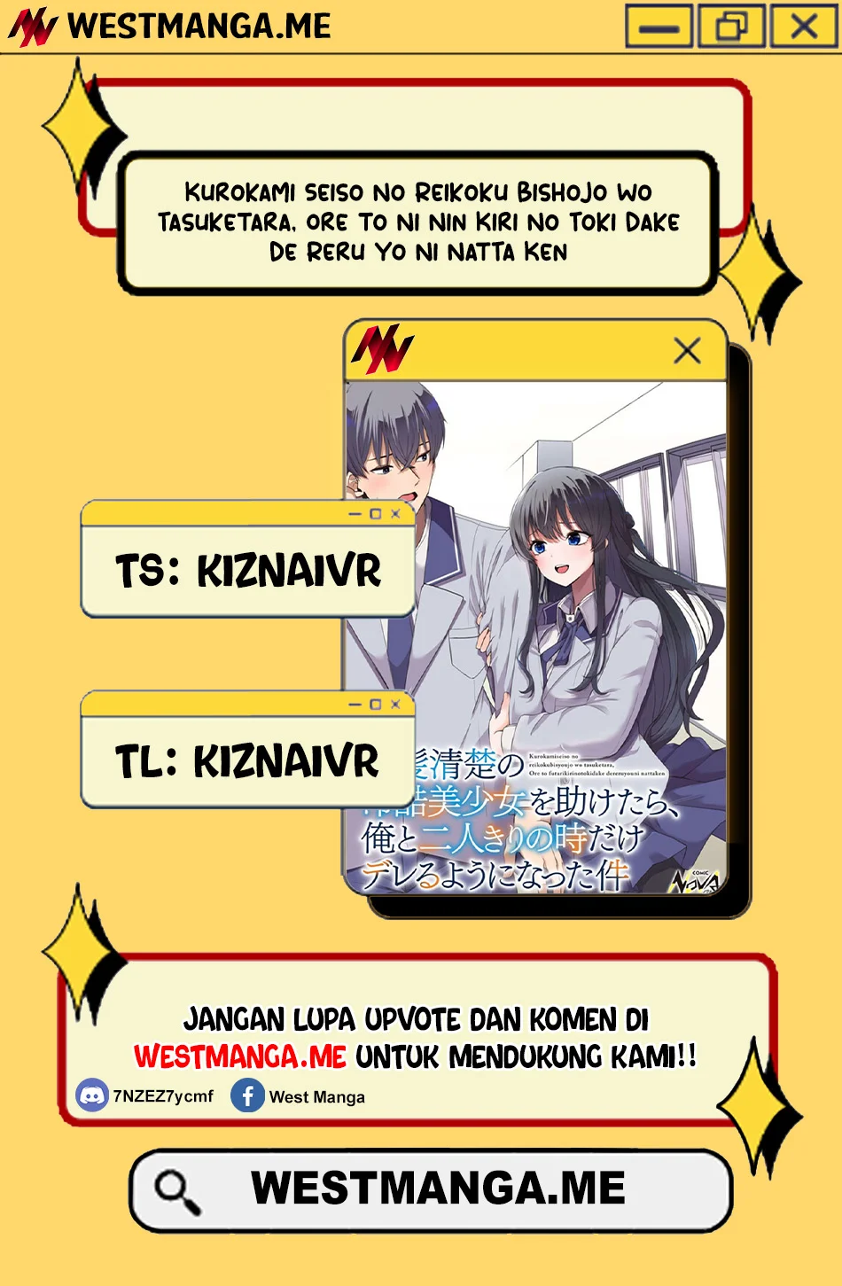 Komik Kurokami Seiso No Reikoku Bishojo Wo Tasuketara, Ore to Ni Nin Kiri No Toki Dake De Reru Yo Ni Natta Ken Chapter 2 gambar 1