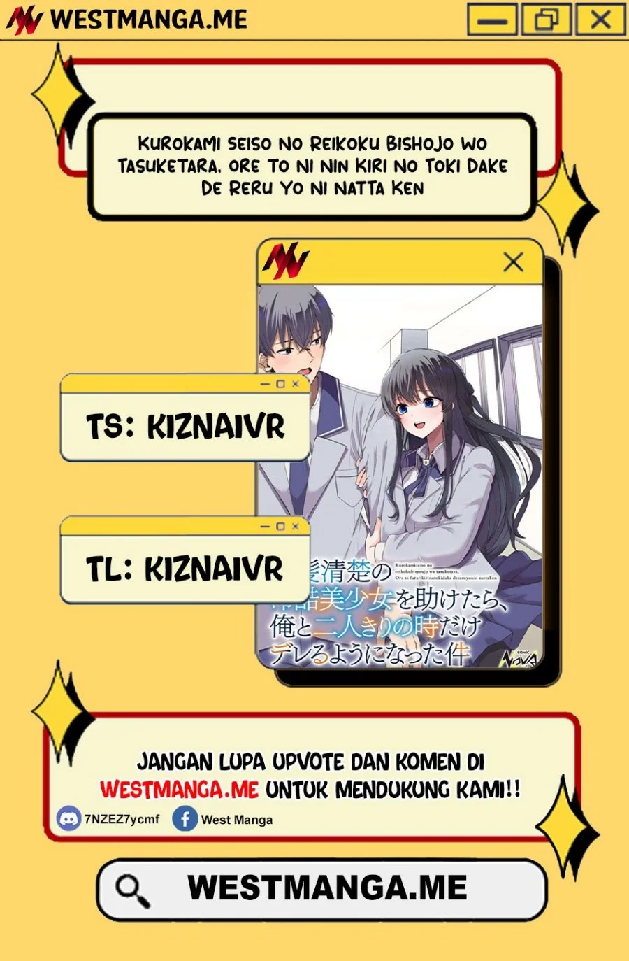 Komik Kurokami Seiso No Reikoku Bishojo Wo Tasuketara, Ore to Ni Nin Kiri No Toki Dake De Reru Yo Ni Natta Ken Chapter 3 gambar 1