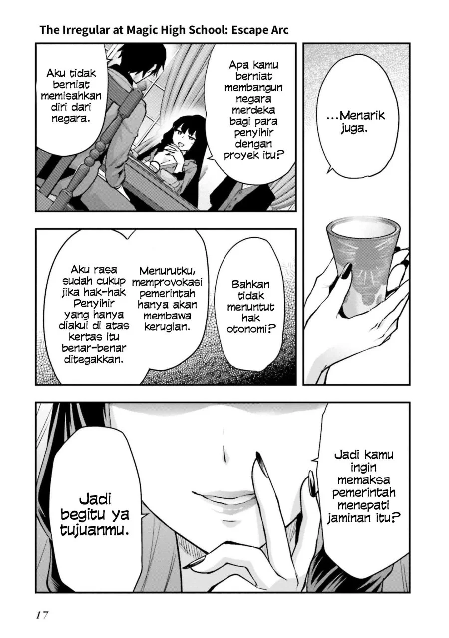 Mahouka Koukou no Rettousei Escape-hen Chapter 1 Gambar 17