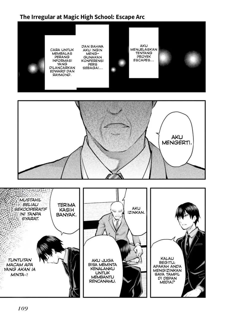 Mahouka Koukou no Rettousei Escape-hen Chapter 4 Gambar 16