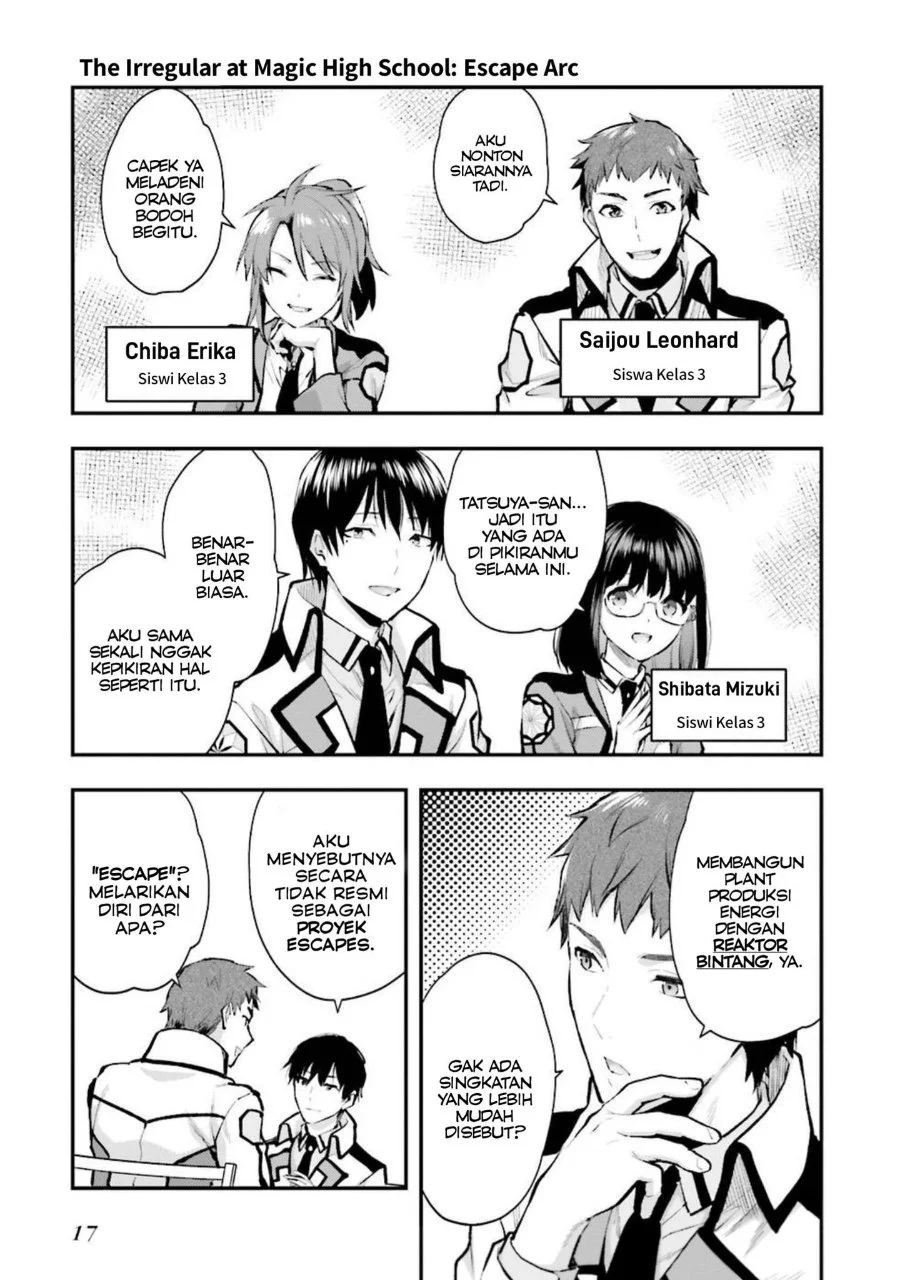 Mahouka Koukou no Rettousei Escape-hen Chapter 5 Gambar 17