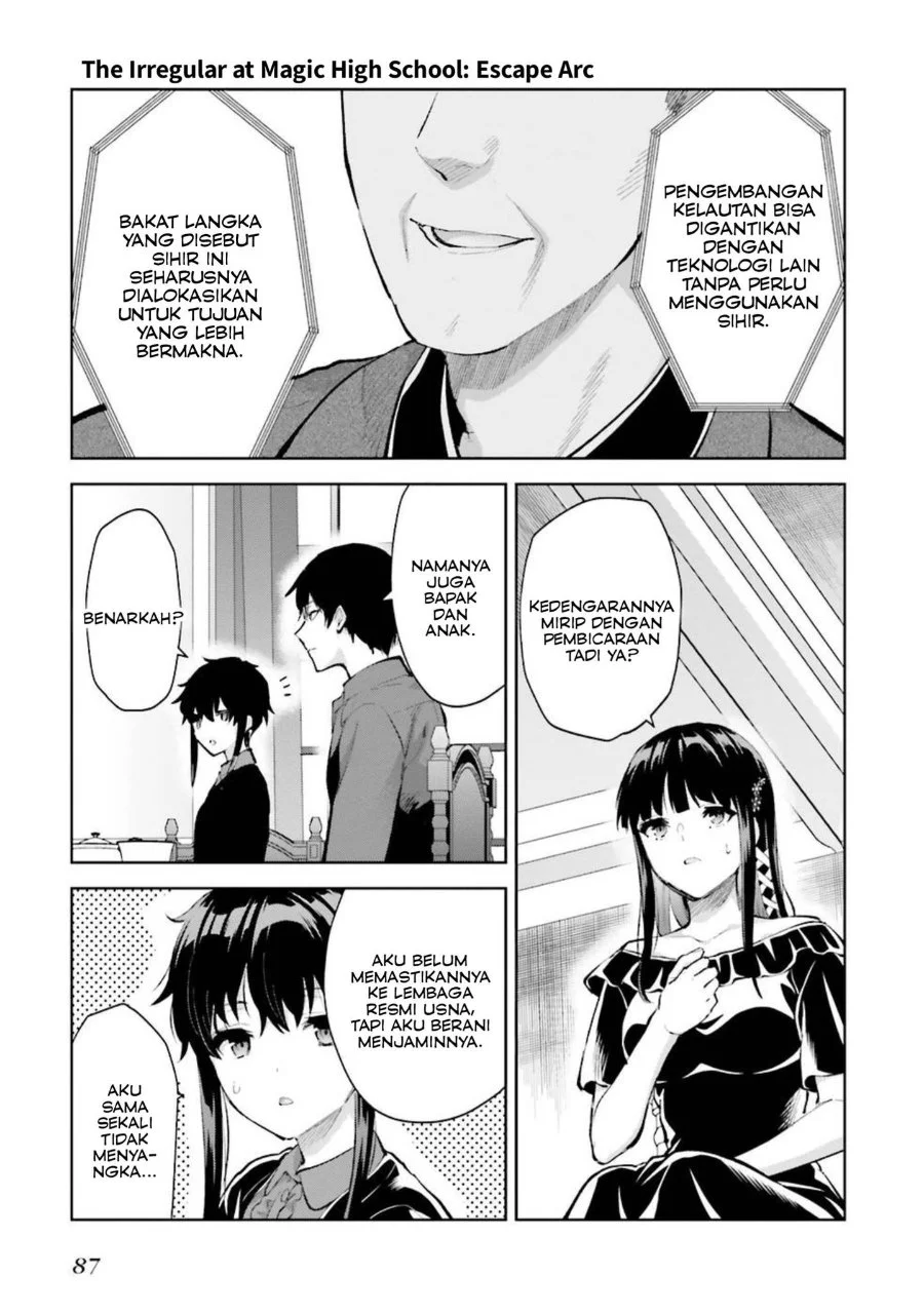 Mahouka Koukou no Rettousei Escape-hen Chapter 8 Gambar 19