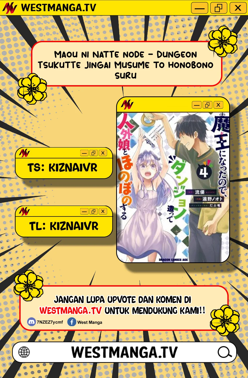 Komik Maou ni Natte node – Dungeon Tsukutte Jingai Musume to Honobono suru Chapter 89.1 gambar 1