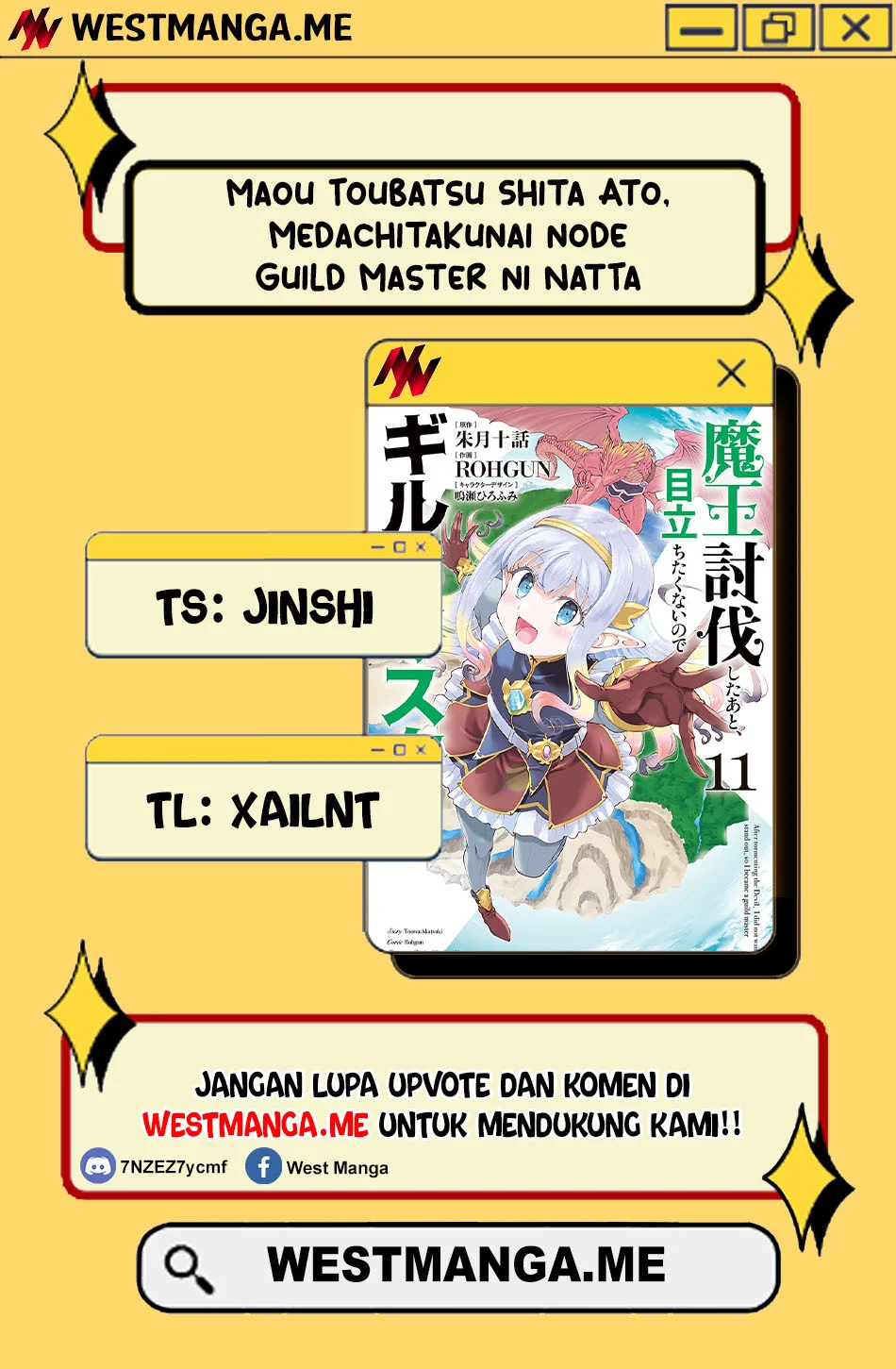 Maou Toubatsu Shita Ato, Medachitakunai node Guild Master ni Natta Chapter 71 Gambar 3
