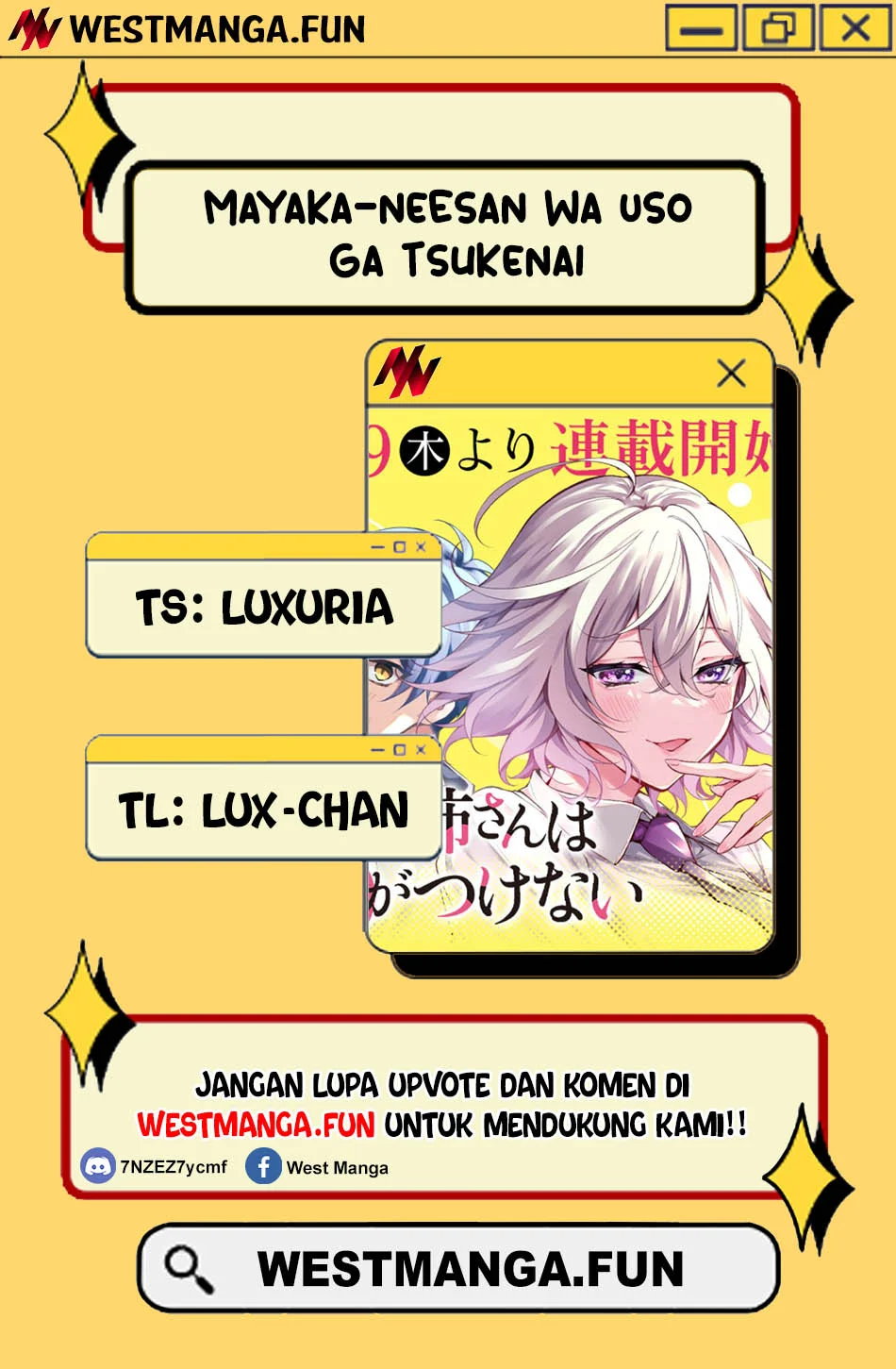 Komik Mayaka-neesan wa Uso ga Tsukenai Chapter 8 gambar 1