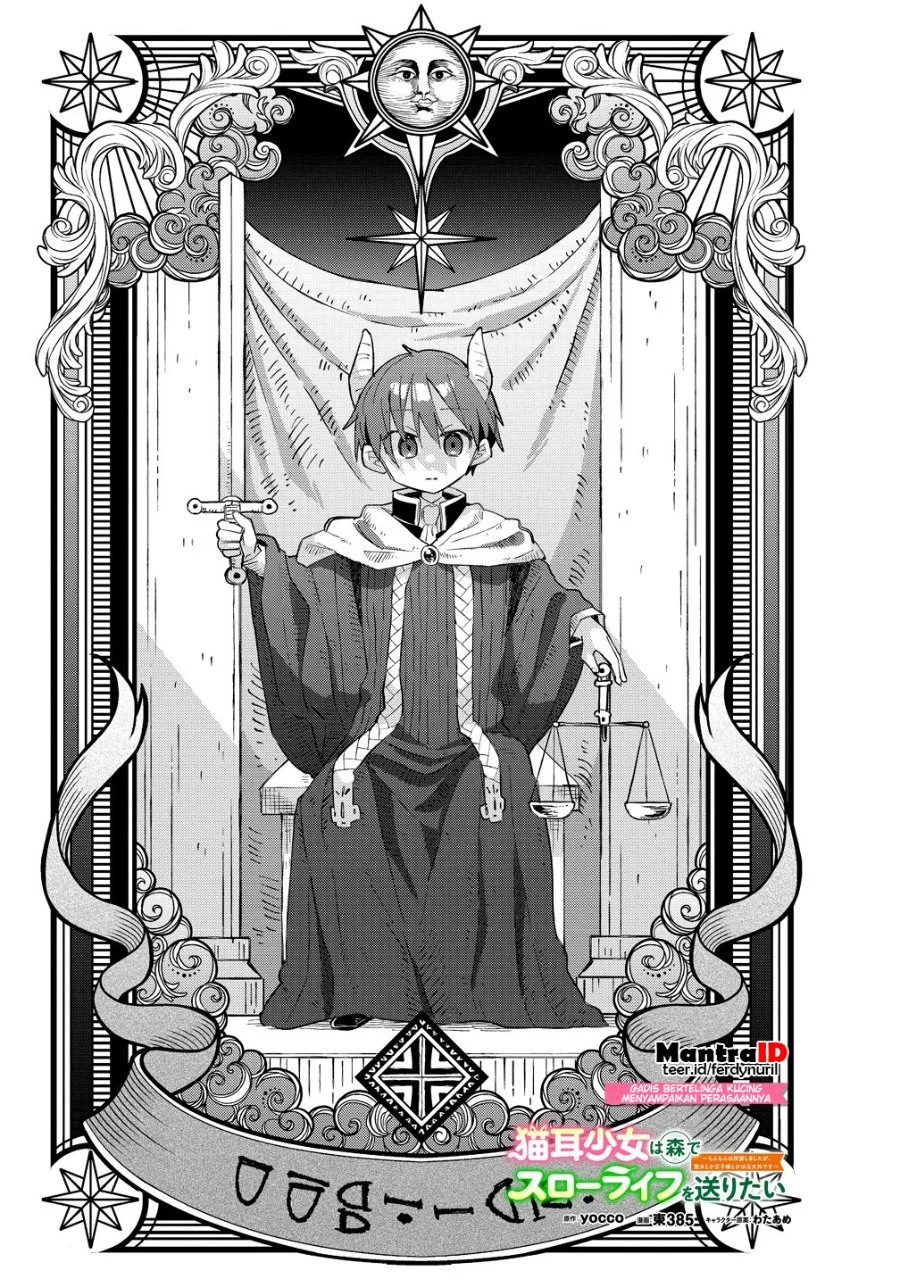 Komik Nekomimi Shoujo wa Mori de Slow Life wo Okuritai: Mofumofu wa Shomou Shimashita ga, Seijo to ka Ouji-sama to ka wa Chuumongai desu Chapter 14.1 gambar 1