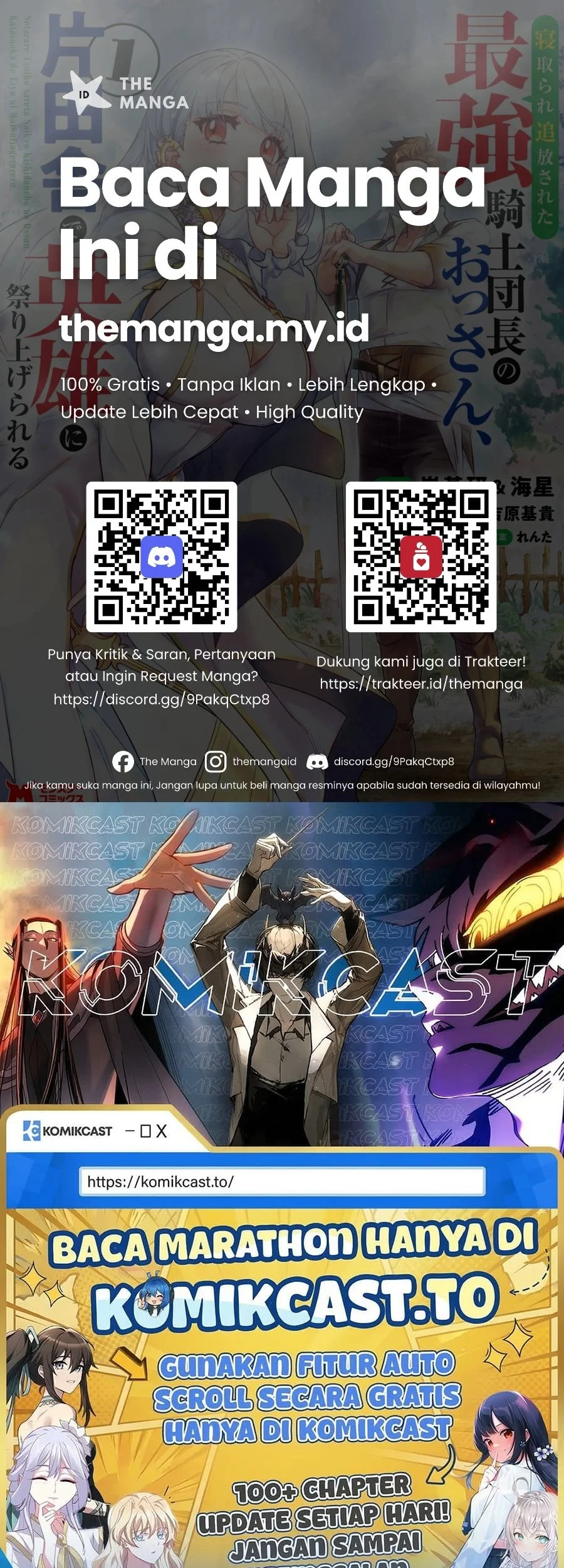 Netorare Tsuihousareta Saikyou Kishi Danchou No Ossan, Katainaka De Eiyuu Ni Matsuriagerareru Chapter 6.1 Gambar 13