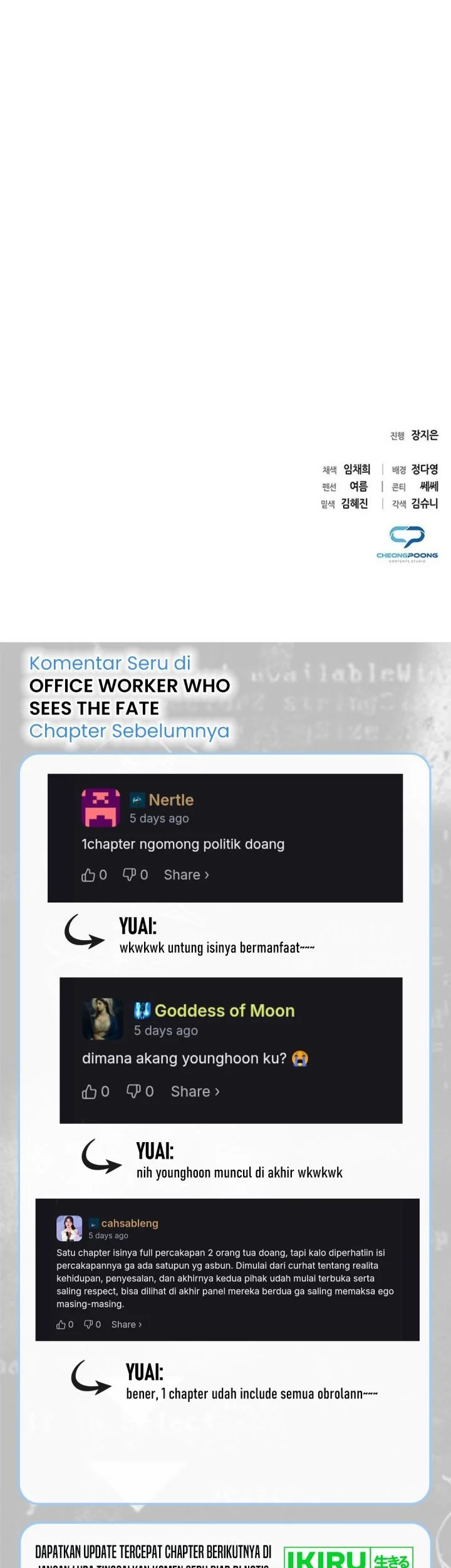 Office Worker Who Sees Fate Chapter 167 Gambar 88