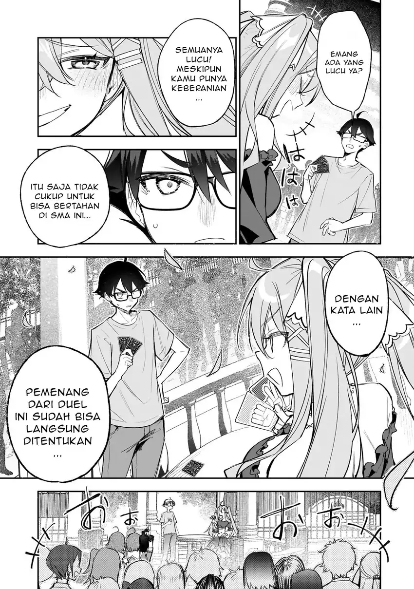 Ore wa Gakuen Zunou Battle no Ensyutsuka!: Jishou Mob ga Kage kara Egaku Saikyou Shujinkou Musou Scenario Chapter 2.2 Gambar 8