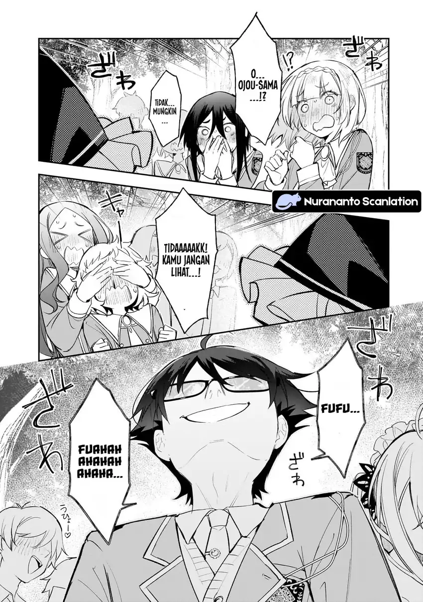 Komik Ore wa Gakuen Zunou Battle no Ensyutsuka!: Jishou Mob ga Kage kara Egaku Saikyou Shujinkou Musou Scenario Chapter 3.2 gambar 1