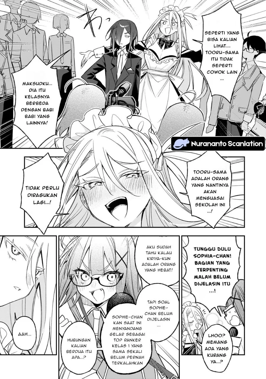 Ore wa Gakuen Zunou Battle no Ensyutsuka!: Jishou Mob ga Kage kara Egaku Saikyou Shujinkou Musou Scenario Chapter 4.1 Gambar 7