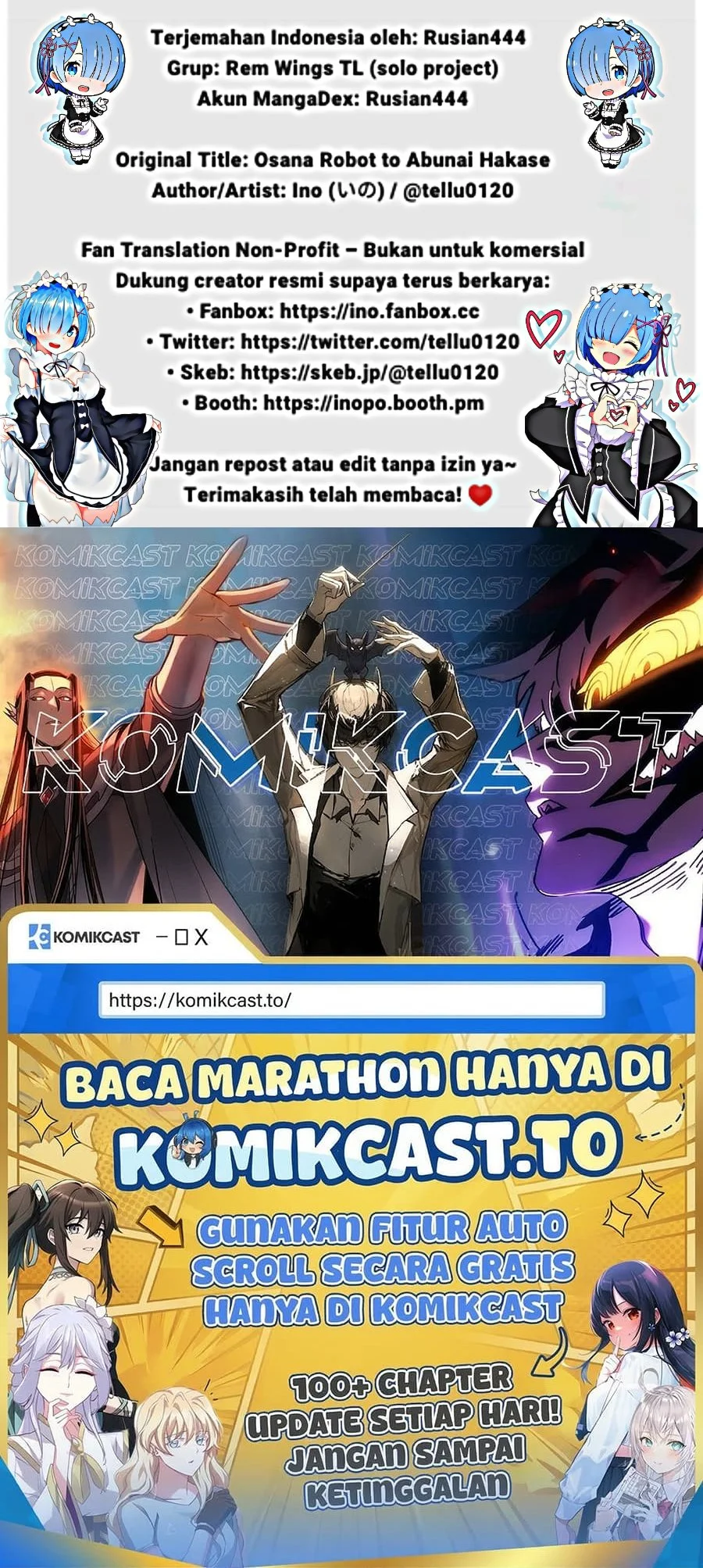 Osana Robot to Abunai Hakase Chapter 47 Gambar 3