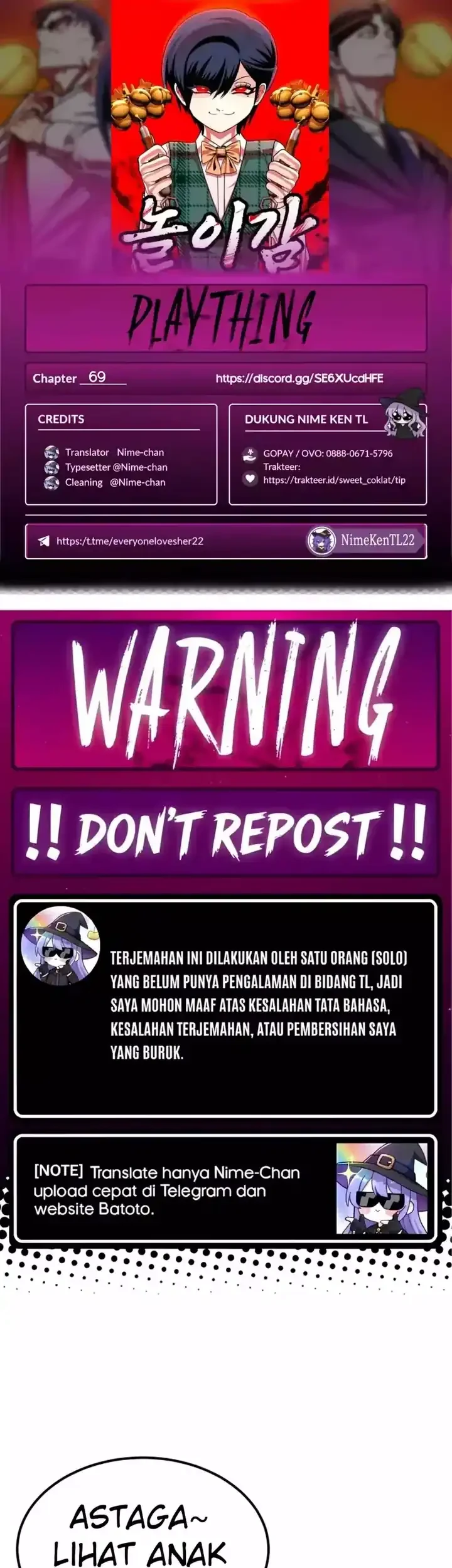 Komik Plaything Chapter 69 gambar 1