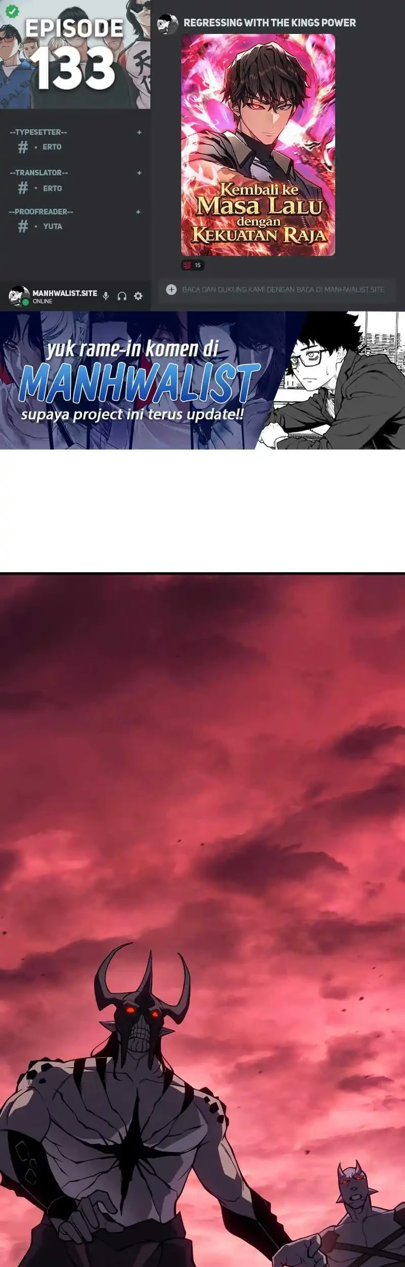 Komik Regressing With The King’s Power Chapter 133 gambar 1