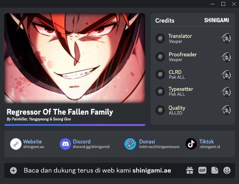 Komik Regressor Of The Fallen Family Chapter 128 gambar 1
