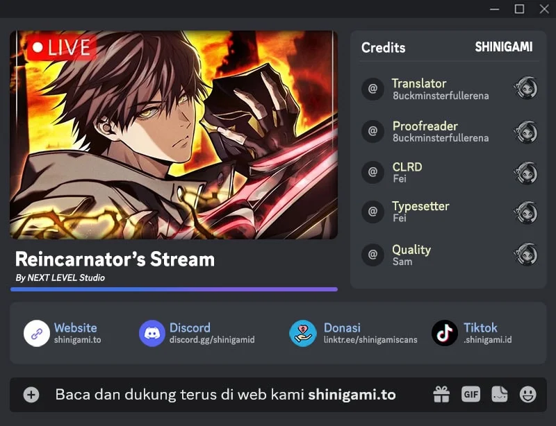 Komik Reincarnator’s Stream Chapter 45 gambar 1