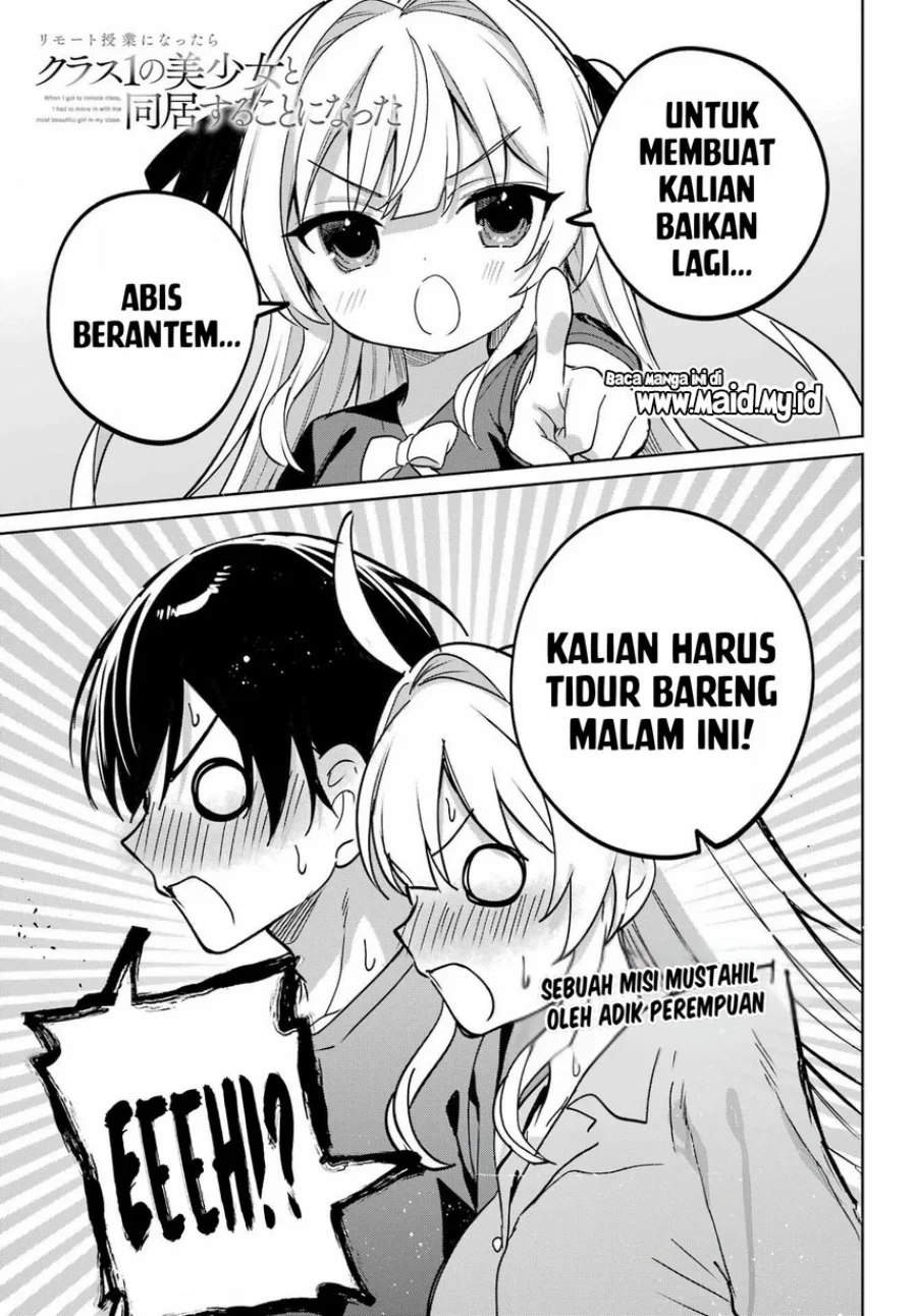 Remote Jugyou ni Nattara Class 1 no Bishoujo to Doukyo Suru Koto ni Natta Chapter 19 Gambar 3