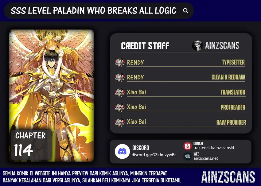 Komik SSS-level Paladin Who Breaks All Logic Chapter 114 gambar 1
