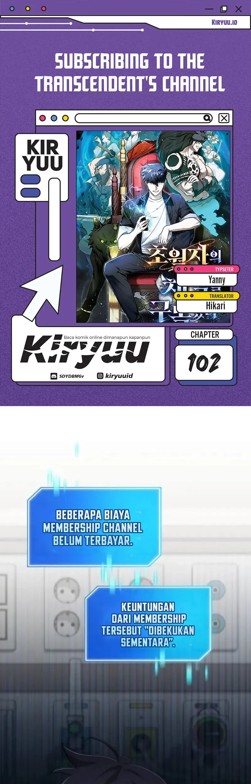 Komik Subscribing to the Transcendent’s Channel Chapter 102 gambar 1