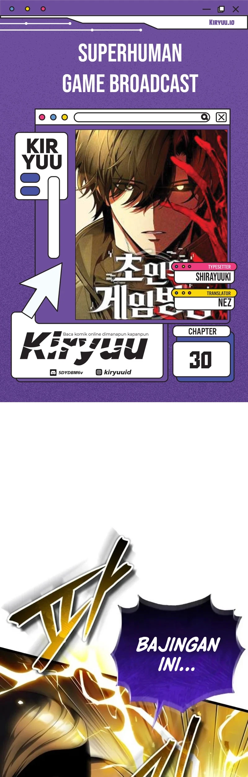 Komik Superhuman Game Broadcast Chapter 30 gambar 1