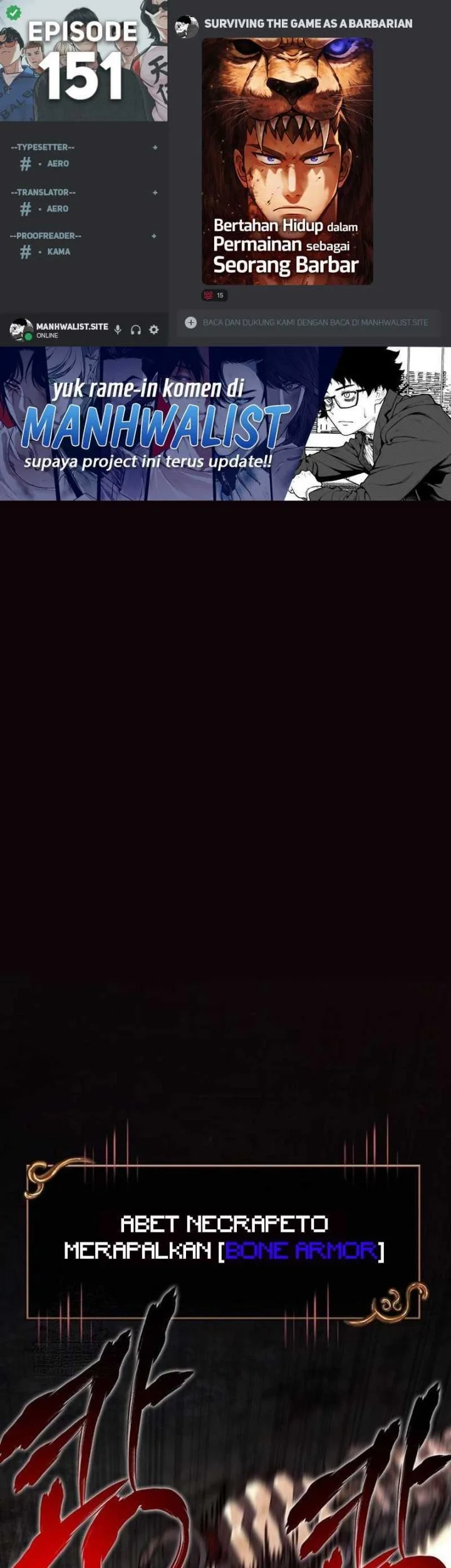 Komik Survive as a Barbarian in the Game Chapter 151 gambar 1